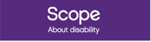 영국뇌성마비장애인연합회(SCOPE) 로고